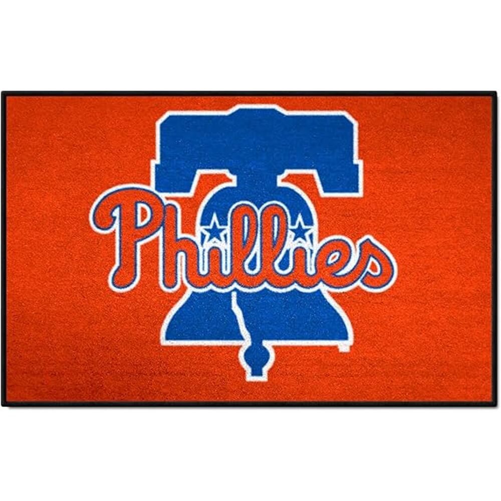 Philadelphia Phillies Mat Retro Rugs 19" x 30" MLB 1970's New Carpet Rectangle